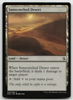 MTG Sunscorched Desert C Amonkhet 249 MP - Image 1