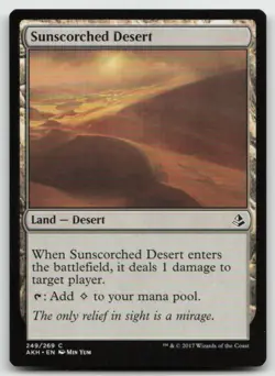 MTG Sunscorched Desert C Amonkhet 249 MP - Image 1