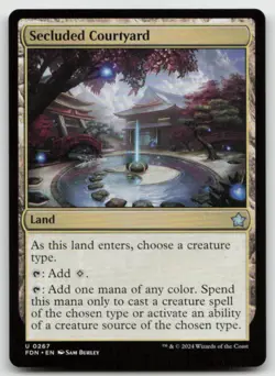 MTG Secluded Courtyard U Foundations 267 LP - Image 1