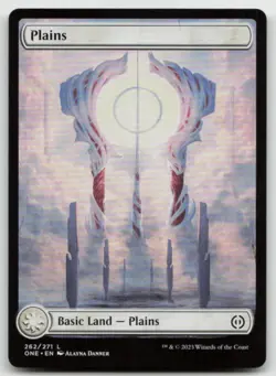 MTG Plains () - Full Art L Phyrexia: All Will Be One 262 LP - Image 1