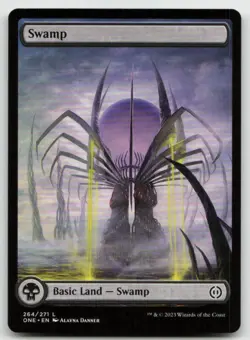 MTG Swamp () - Full Art L Phyrexia: All Will Be One 264 LP - Image 1