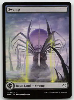 MTG Swamp () - Full Art L Phyrexia: All Will Be One 264 LP - Image 1
