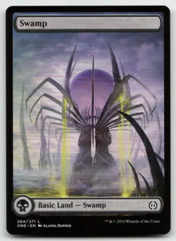 MTG Swamp () - Full Art L Phyrexia: All Will Be One 264 LP - Image 1