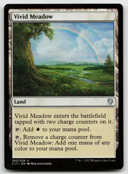 MTG Vivid Meadow U Commander 2017 293 LP - Image 1