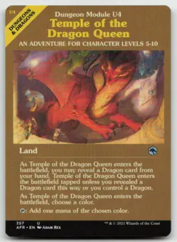 MTG Temple of the Dragon Queen (Dungeon Module) U Adventures in the Forgotten Re - Image 1