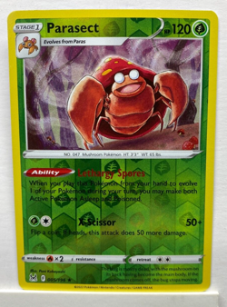 Pokemon TCG Parasect Sword & Shield - Lost Origin 005/196 Reverse Holo Rare P1 - Image 1