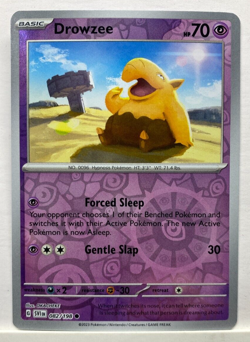 Pokemon TCG Drowzee Scarlet & Violet Base Set 082/198 Reverse Holo Common P1 - Image 1