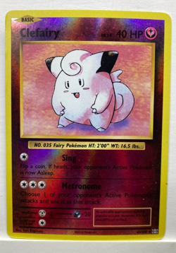 Clefairy 63/108 XY Evolutions NM Reverse Holo Foil Rare Pokemon Card P1 - Image 1