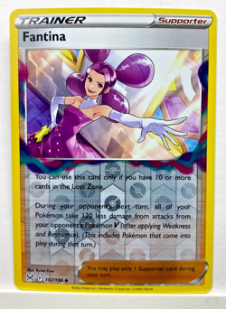 Fantina 157/196 Reverse Holo Pokemon Lost Origin LP TCG Nintendo P1 - Image 1