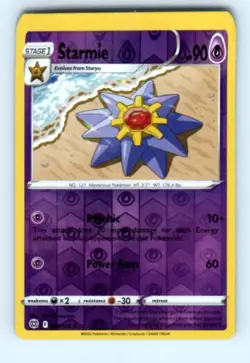 Reverse Holo Starmie 055/172 Uncommon Brilliant Stars Pokemon TCG Nintendo P1 - Image 1