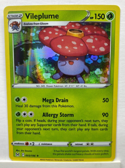 Pokemon TCG Vileplume Sword & Shield: Lost Origin 003/196 Holo Rare Nintendo P1 - Image 1