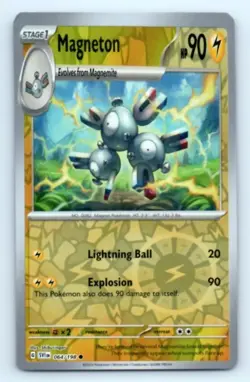 Pokemon TCG Magneton Scarlet & Violet Base Set 064/198 Reverse Holo Common P1 - Image 1