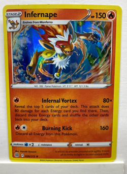 Pokemon TCG Infernape Sword & Shield: Brilliant Stars 026/172 Holo Rare P1 - Image 1