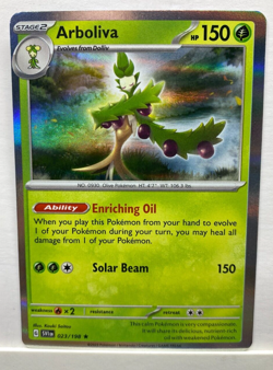 Pokemon TCG Arboliva Scarlet & Violet Base Set 023/198 Holo Rare Nintendo P1 - Image 1