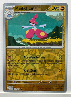 Reverse Holo Medicham 111/198 Uncommon Scarlet & Violet Base Set Pokemon TCG P1 - Image 1