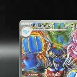 Pokemon TCG Prismatic Evolutions Palafin EX 151/131 Special Illustration Rare NM - Image 3