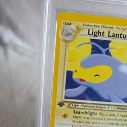 Pokemon 1st Edition Neo Destiny LIGHT LANTURN # 23 PSA 9 Mint PSA - Image 3
