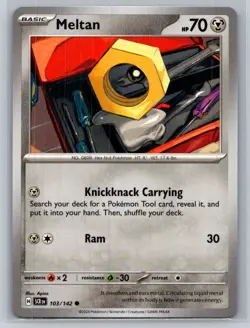 Meltan #103/142 Stellar Crown Common - Pokemon Cards F46 - Image 1