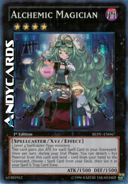 ALCHEMIC MAGICIAN • (Maga Alchemica) • Super R • REDU EN047 • 1Ed • Yugioh! - Image 1