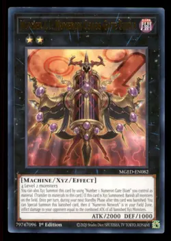 Yugioh Number C1: Numeron Chaos Gate Sunya #MGED-EN082 Max El Dorado LP - Image 1