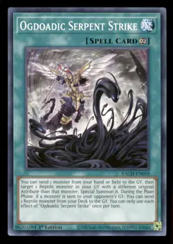 Yugioh Ogdoadic Serpent Strike #BACH-EN058 Battle of Chaos LP - Image 1