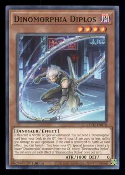 Yugioh Dinomorphia Diplos #BACH-EN010 Battle of Chaos LP - Image 1