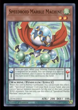 Yugioh Speedroid Marble Machine #LED8-EN015 Legendary Duelists: Synchro Storm LP - Image 1
