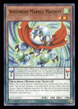 Yugioh Speedroid Marble Machine #LED8-EN015 Legendary Duelists: Synchro Storm LP - Image 1
