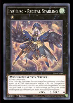 Yugioh Lyrilusc - Recital Starling #LED8-EN046 Legend Synchro Storm LP - Image 1