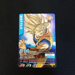 Dragon Ball Card Data Carddass EV P 001 I Son Goku Promo Used - Image 2