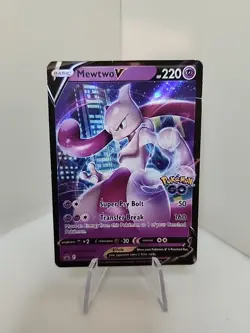 Mewtwo SWSH223 Black STAR Promos GO Stamped Pokemon TCG 2022 - Collectors Card - Image 1