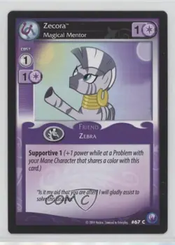 2014 My Little Pony Collectible Card Game - Canterlot Nights Zecora #67 - Image 1