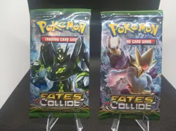 Lot (2) POKEMON XY FATES COLLIDE Sealed 10-Card BOOSTER PACKS - Image 1