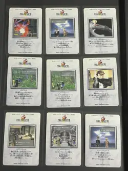 Finalfantasy card dass FF8 Squall Leonhart Rinoa Heartilly Shiva Carbuncle Japan - Image 2