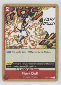 2023 One Piece Card Game: Pillars of Strength OP03 Pre-Release Fiery Doll - Image 1