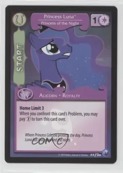 2014 My Little Pony Collectible Card Game - Canterlot Nights Foil Princess Luna - Image 1