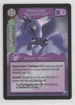2014 My Little Pony Collectible Card Game - Canterlot Nights Foil Princess Luna - Image 2