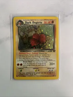 Pokemon Dark Dugtrio Holo Rare Card 6/82 Unlimited Edition LP/NM English 2000 - Image 4