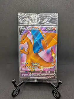 SEALED Pokemon TCG Charizard v SWSH050 Black Star Promo Card NM - Image 1