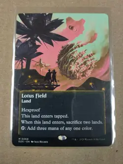 Lotus Field 0068 Borderless NON Foil Edge Of Eternities EOS MTG Stellar Sights - Image 1
