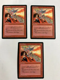 MTG x 3 Pyroblast Ice Age - Red Instant - Magic the Gathering NEVER PLAYED - Image 1