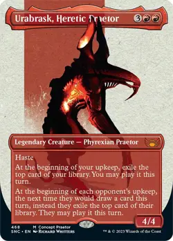 MTG Foil - Urabrask, Heretic Praetor (Concept Praetor) - 468 / NM / English - Image 1