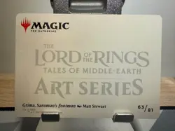 Grima, Saruman's Footman 63/81 - MTG The Lord Of The Rings Art Series - NM - Image 2