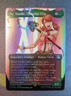 MTG Vanille, Cheerful l' Cie BORDERLESS Foil 392 Magic FINAL FANTASY Ragnarok - Image 1
