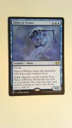 Djinn of Wishes Jumpstart 2022 - MTG Magic the Gathering - Blue - Image 1