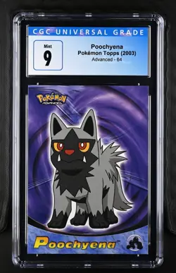 CGC 9 Poochyena 64 Topps Advanced 2003 Pokemon Card - Image 1