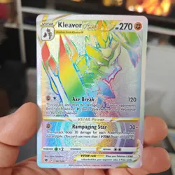 Pokemon TCG: Kleavor VSTAR 196/189 Astral Radiance Secret Rare Rainbow - Image 1