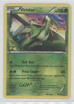Virizion Reverse Foil Pokemon XY Ancient Origins #12 - Image 1