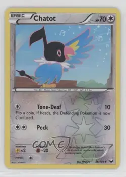 Chatot Reverse Foil Pokemon Black & White Dark Explorers #85 - Image 1
