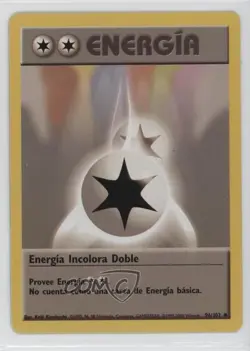 Double Colorless Energy Spanish Pokemon Base Set #96 1999 - Image 1